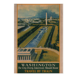 Foto Poster de viagens Vintage Washington DC