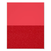 Pôster Dividido Vermelho Tomate Personalizado: Lis