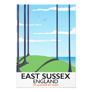 Foto Poster do trem de Sussex do leste, Inglaterra