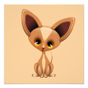 Foto Poster dos desenhos animados do cão de filhote de