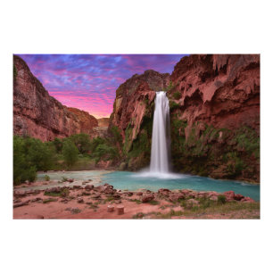 Foto Poster impressão de Havasu Falls em Havasupai, AZ