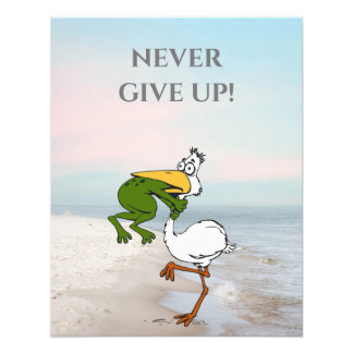 Foto Poster Inspiracional Engraçado de Sapo
