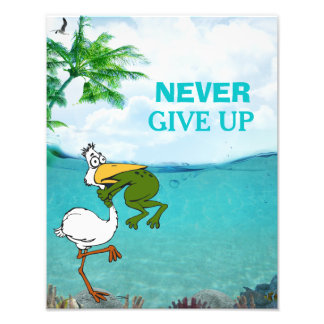 Foto Poster Inspiracional Engraçado de Sapo
