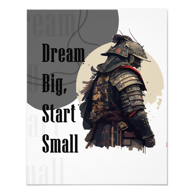 Foto Poster motivacional Samurai (Frente)