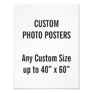 Foto Poster personalizado de 10" x 13", até 40" x 60"