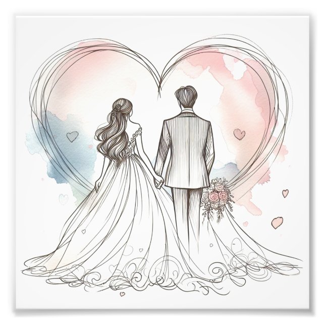 Foto Poster Premium do recem casados (Frente)