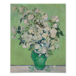 Foto Póster Roses painting by Vincent Van Gogh 1890