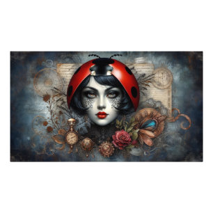 Foto Poster Steampunk Gothic LadyBug Wall Art