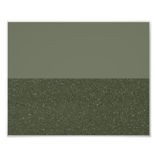 Foto Poster Verde de Moss Horizontal - Personalizável (Frente)
