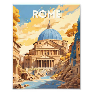 Foto poster viagens vintage | Poster de viagens Roma
