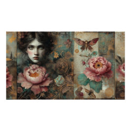 Foto Poster Victoriano Francês Rosa-Ephemera