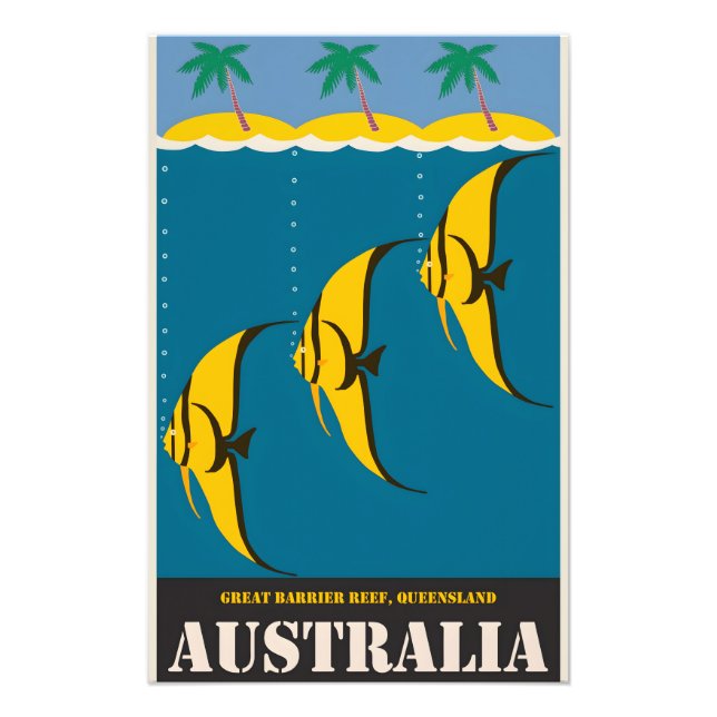 Foto Poster vintage da Austrália (Frente)