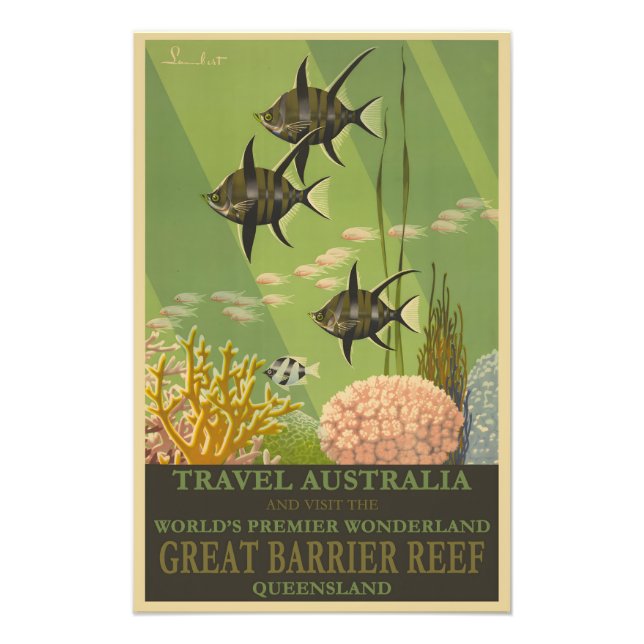 Foto Poster vintage da Austrália (Frente)