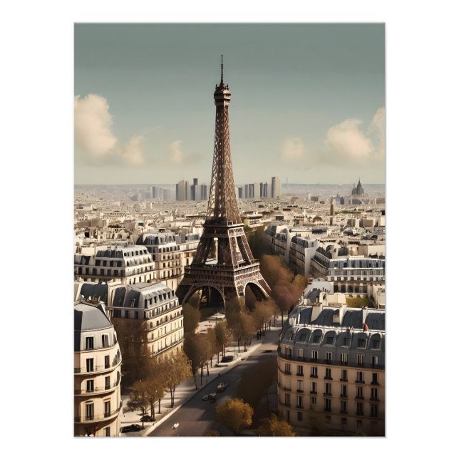Foto Poster vintage de Paris (Frente)