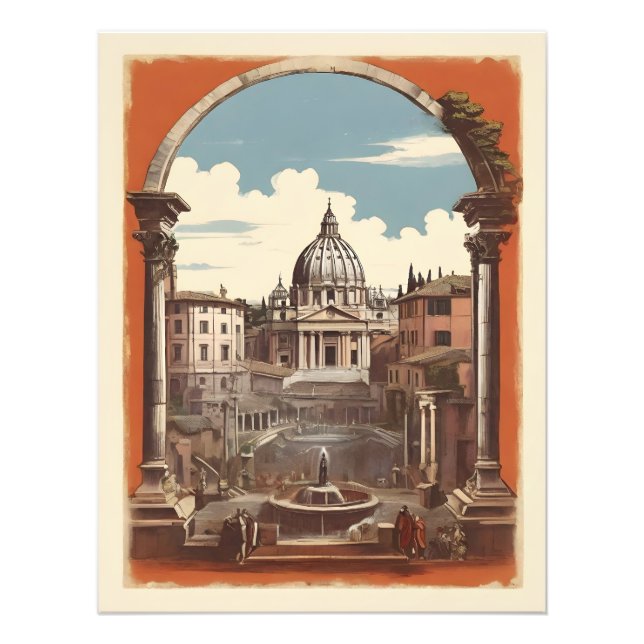 Foto Poster vintage Roma (Frente)