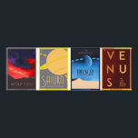 Foto Posters Espaciais do Art Deco<br><div class="desc">Visite Vênus,  Saturno,  Wolf 1061b e Draco com a Frota Estrela Orion nestes Posteres de viagens Sci-fi estilo Art Deco</div>