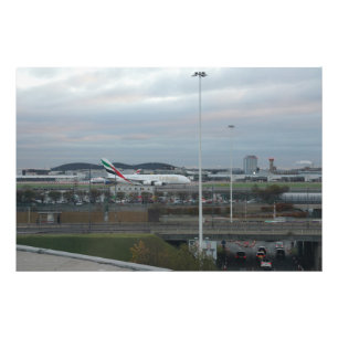 Foto Pouso noturno no aeroporto de Londres