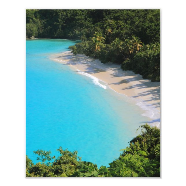 Foto Praia da Ilha de Caribes Tropicais (Frente)