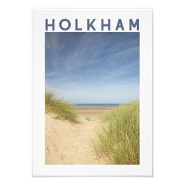 Foto Praia de Holkham Norfolk Cartaz Costeiro