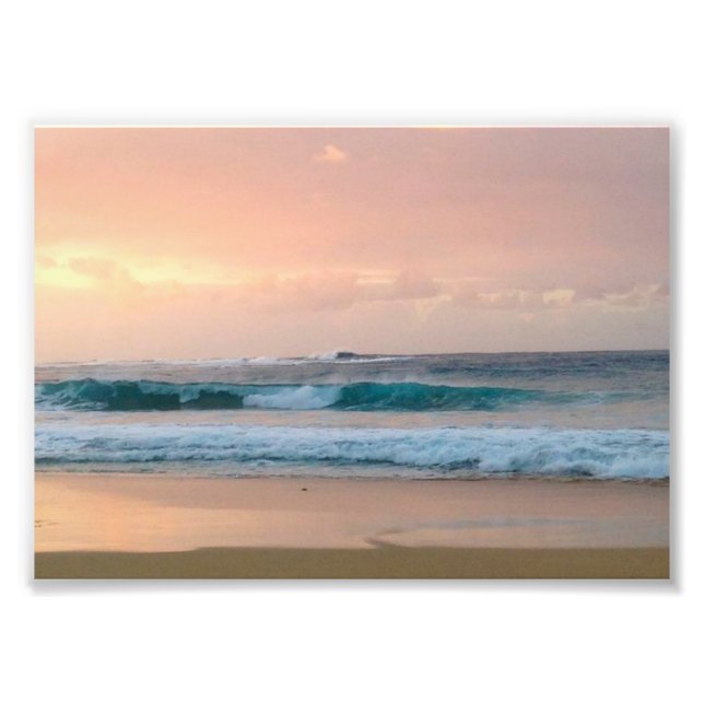 Foto Praia do pôr do sol com oceano (Frente)
