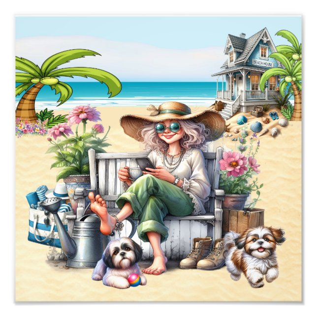 Foto Praia - Meu Lugar Feliz (Frente)