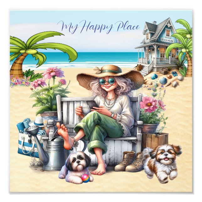 Foto Praia - Meu Lugar Feliz (Frente)