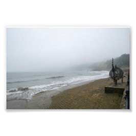 Foto Praia nebulosa de Scarborough