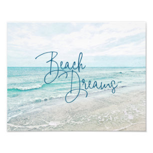 Foto Praia Sonha Uma Cotação Inspiracional Ondas Retr