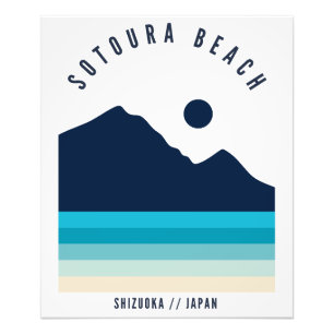 Foto Praia Sotoura Shizuoka Japão Retro Vintage