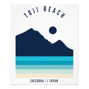 Foto Praia Toji Shizuoka Japão Retro Vintage