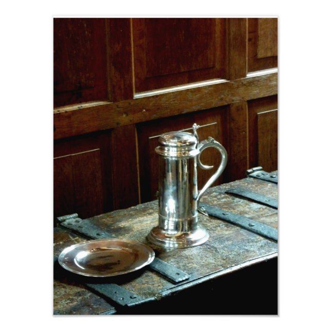 Foto Prata antiga e carvalho (Frente)