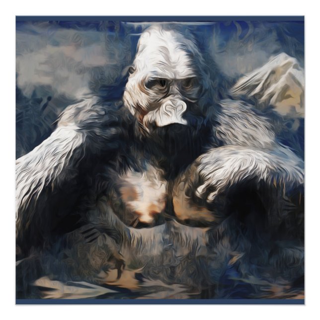 Foto Prata Selvagem - Gorila Africana (Frente)