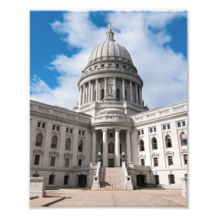Foto Prédio do Capitólio Estadual de Wisconsin e Entrad