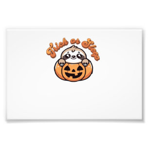 Foto Preguiça de Halloween Truque ou Sono Preguiça Fofo