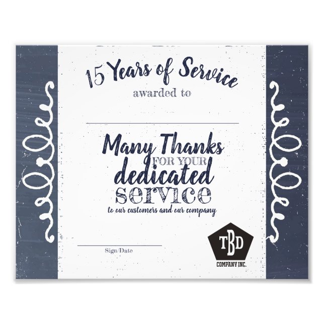 Foto Prêmio de aniversário de funcionários universais d (Frente)