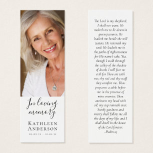 Foto Premium Memorial Funeral Bookmark