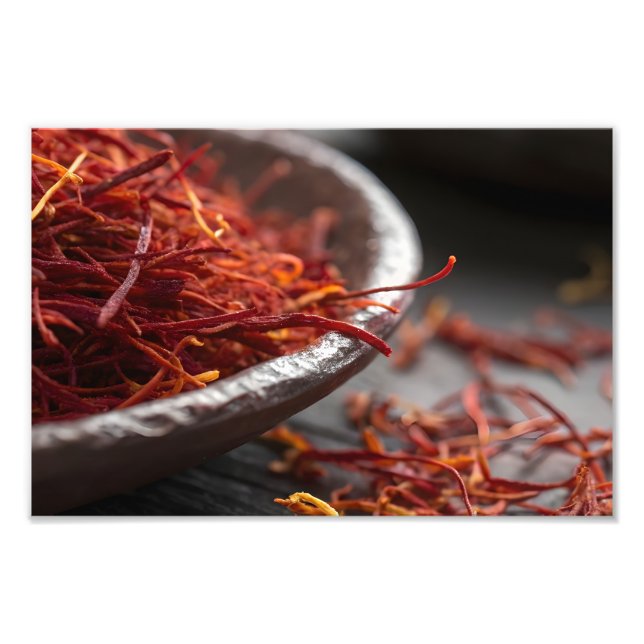 Foto Premium Saffron Threads Extreme Macro Close Up Lux (Frente)