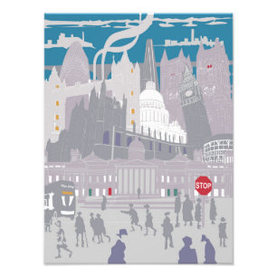 Foto Premium Satin Photo Paper London Skyline Ilustrati