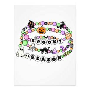 Foto Preppy Spooky Season Halloween Friendship Bracelet