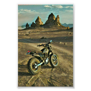 Foto presente de aniversário do motociclista vintage