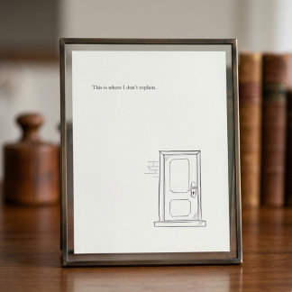 Foto Presente de Arte de Linha Minimalista de Limite de