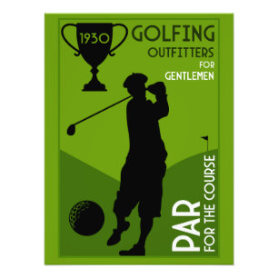 Foto Presente de Golfe de Vintage Único