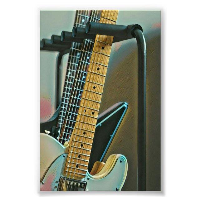 Foto presente de guitarra para dia de os pais (Frente)