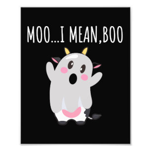 Foto Presente de Halloween da Vaca Fantasma Moo Quero D
