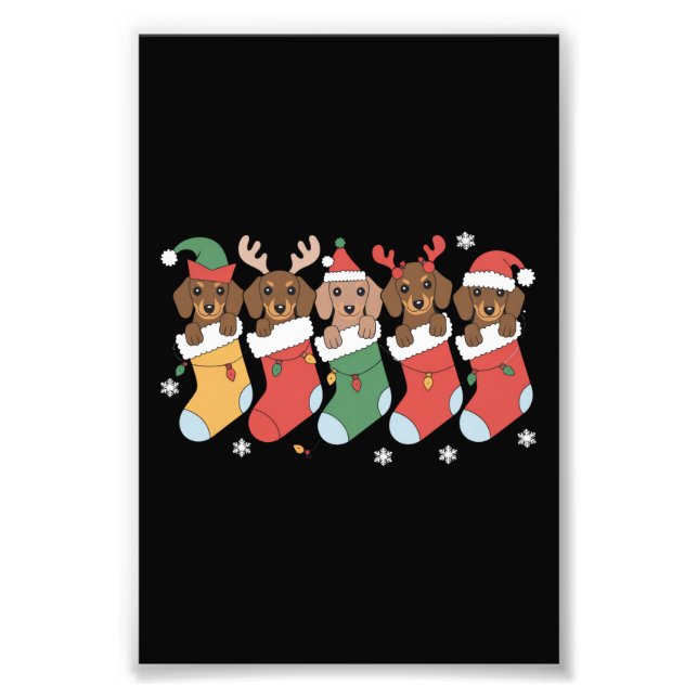 Foto Presente de Natal para Mãe de Dachshund Amante de  (Frente)
