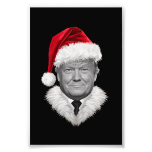 Foto Presente do chapéu engraçado de Natal de Donald Tr