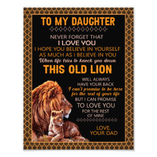 Foto Presentes de Filha   Carta À Minha Filha Do Pai