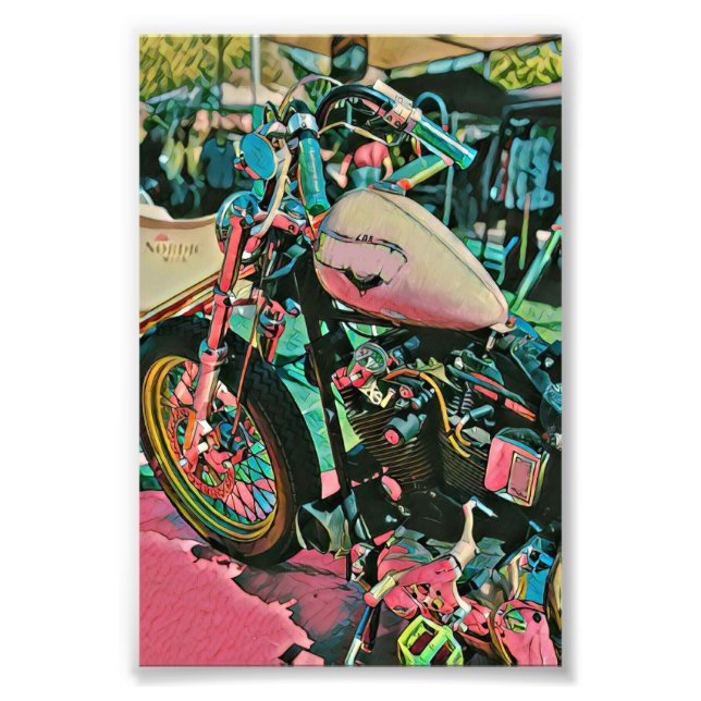 Foto presentes de motocicleta para pai (Frente)