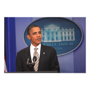 Foto Presidente Barack Obama faz um anúncio