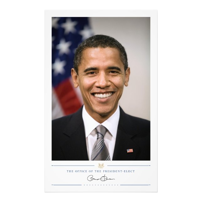 Foto Presidente eleito americano Barack Obama (Frente)